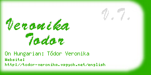veronika todor business card